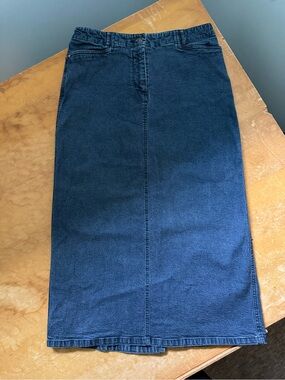 Vintage Penmans Stretch Denim Maxi Skirt